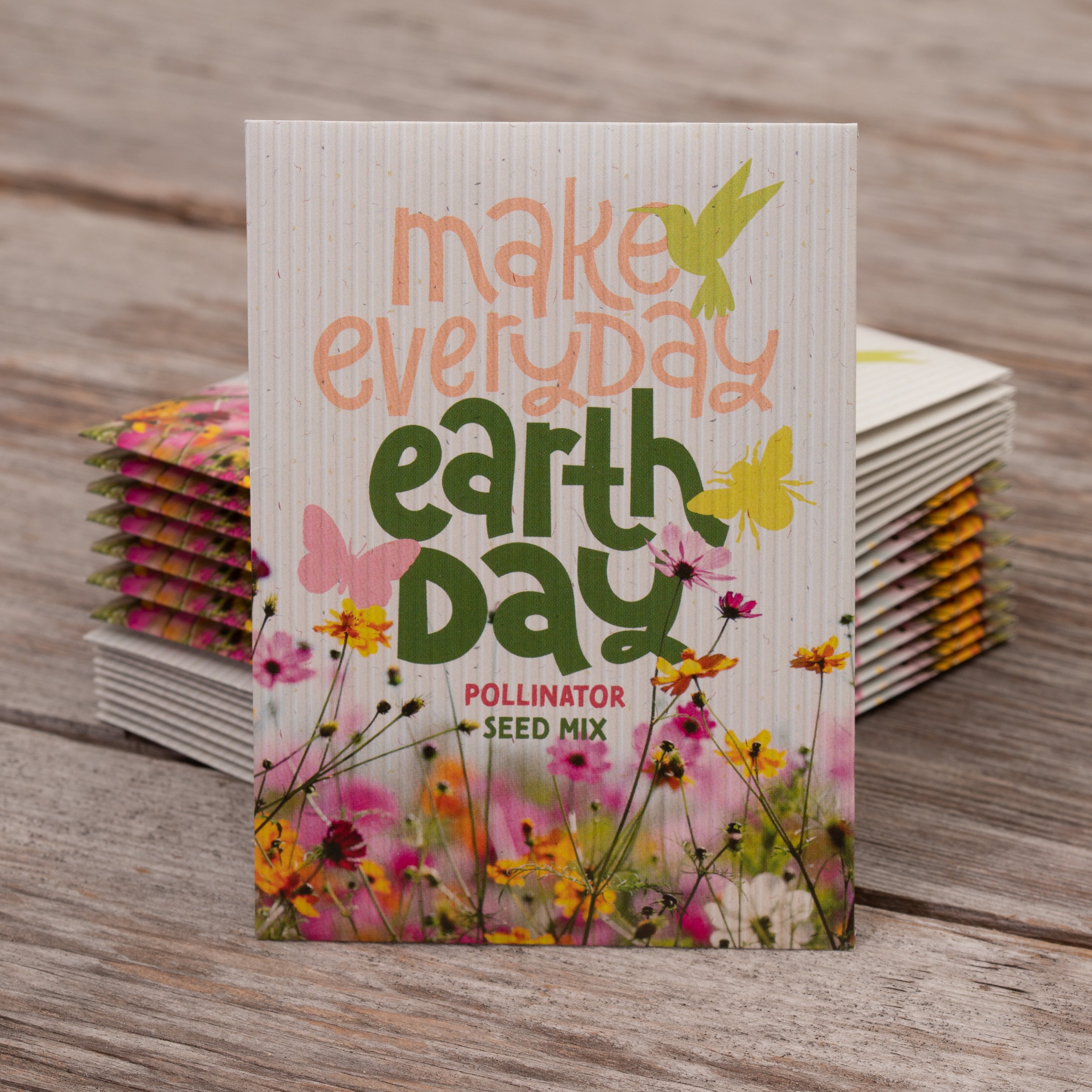 250 Piece Earth Day Favor Seed Packet Retail POS Corrugated