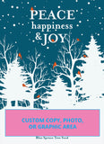 Custom Seed Packets - Peace, Happiness & Joy Gift Tag - Blue Spruce Tree - Bentley Seeds