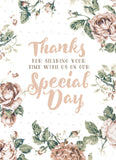 Custom Personalized Seed Packets: Thanks for sharing Special Day - Bentley Seeds blank