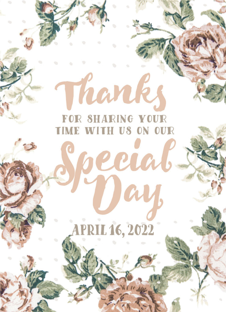 Custom Personalized Seed Packets: Thanks for sharing Special Day - Bentley Seeds