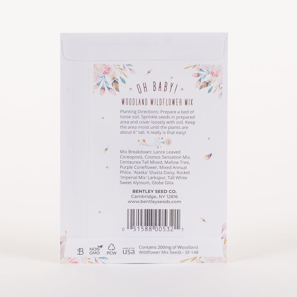 Oh Baby Little Birdie Woodland seed packet