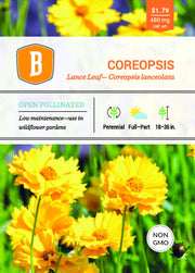 Coreopsis seed packet