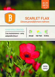 Flax flower seeds