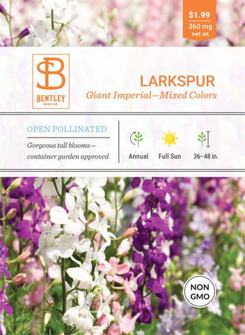 Larkspur - Giant Imperial Seed - Bentley Seeds