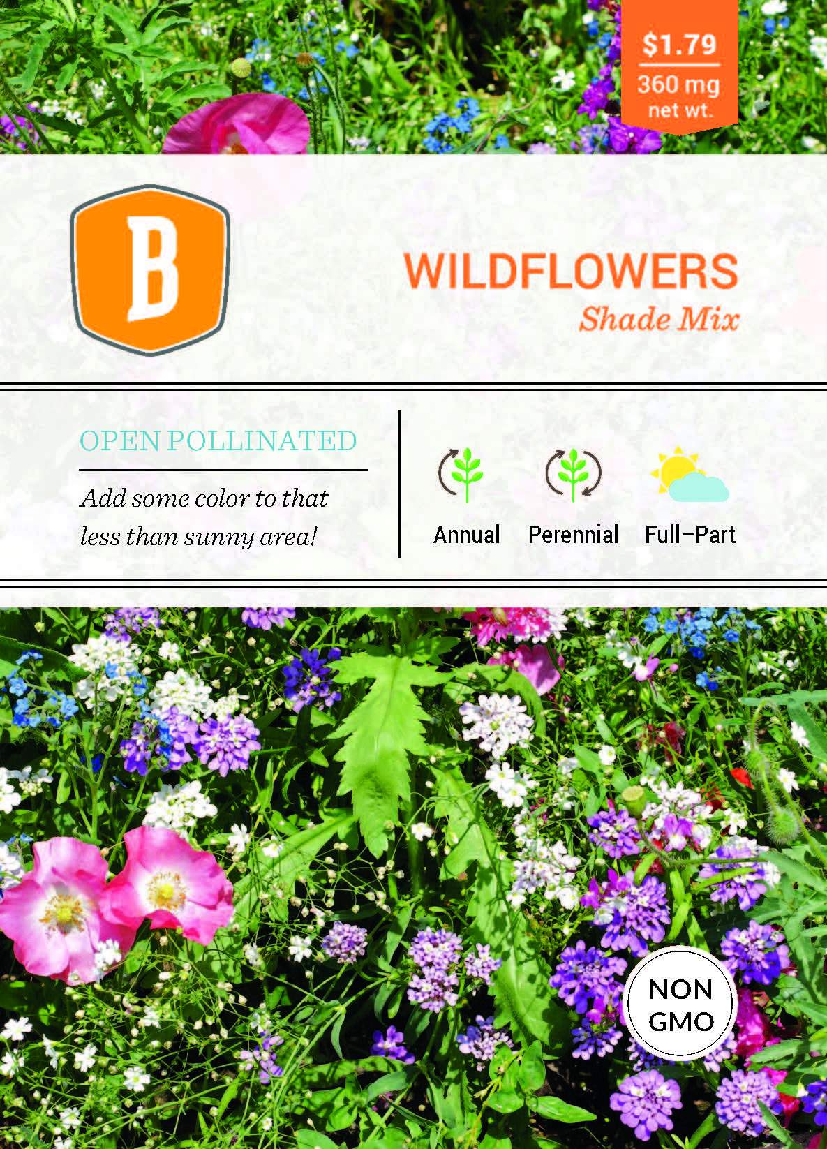 Shade Wildflower Mix - Bentley Seeds