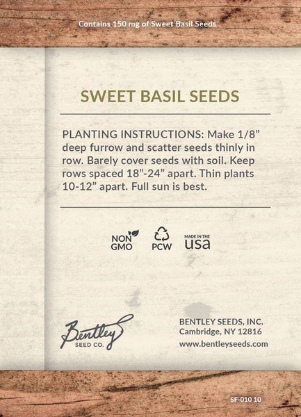 Custom Seed Packets - Watch Our Love Grow Basil