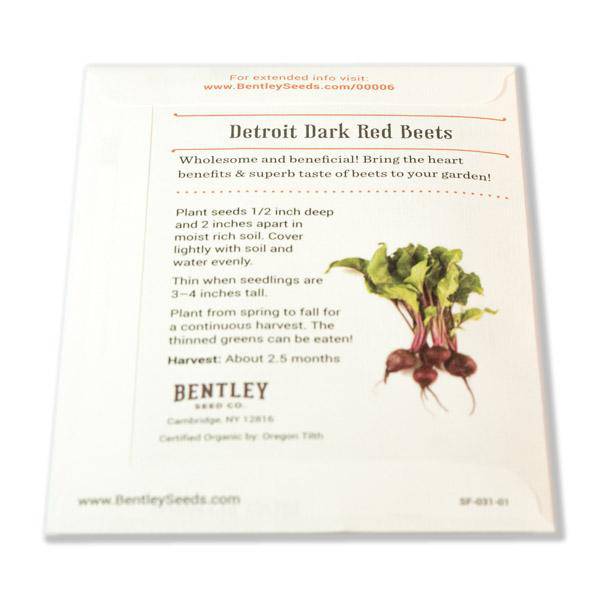 Organic Beet Seeds garden seeds