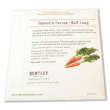 Organic Carrot Seeds - Danvers Half Long - Bentley Seeds