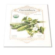 Organic Cucumber Seeds seed packet