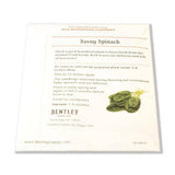 Organic Spinach Seeds - Bloomsdale Savoy - Bentley Seeds