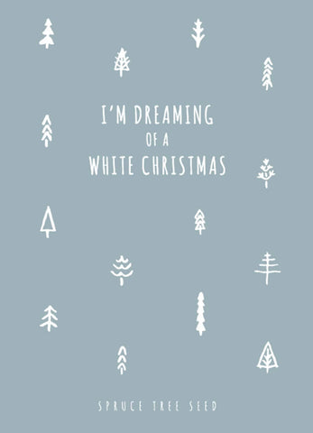 "Dreaming of a White Christmas" Spruce Tree Seed Favor - Bentley Seeds