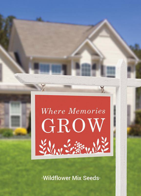 "Where Memories Grow - Realtor" Wildflower Mix Seed Favor Packet - Bentley Seeds