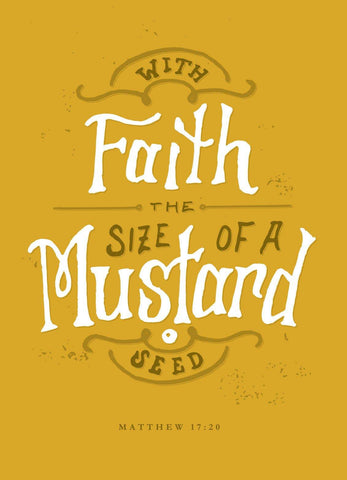 "With Faith..." Mustard  Seed Favor - Bentley Seeds
