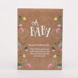 50 Personalized Custom Seed Packets - Oh Baby Baby Shower Brown - Bouquet Wildflower - Bentley Seeds