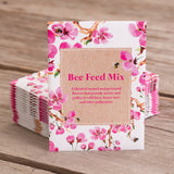 50 Personalized Custom Seed Packets - Bee Feed - Wildflower - Bentley Seeds