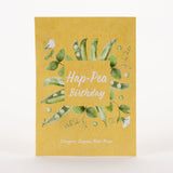 Hap-Pea Birthday - Sugar Pod Seed Packets - 25 Seed Packets - Perfect Eco-Friendly Birthday Card/Birthday Gift for Gardeners - Non GMO