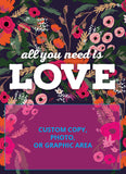 Custom Seed Packets - All You Need Is Love Bouquet Wildflower - Bentley Seeds